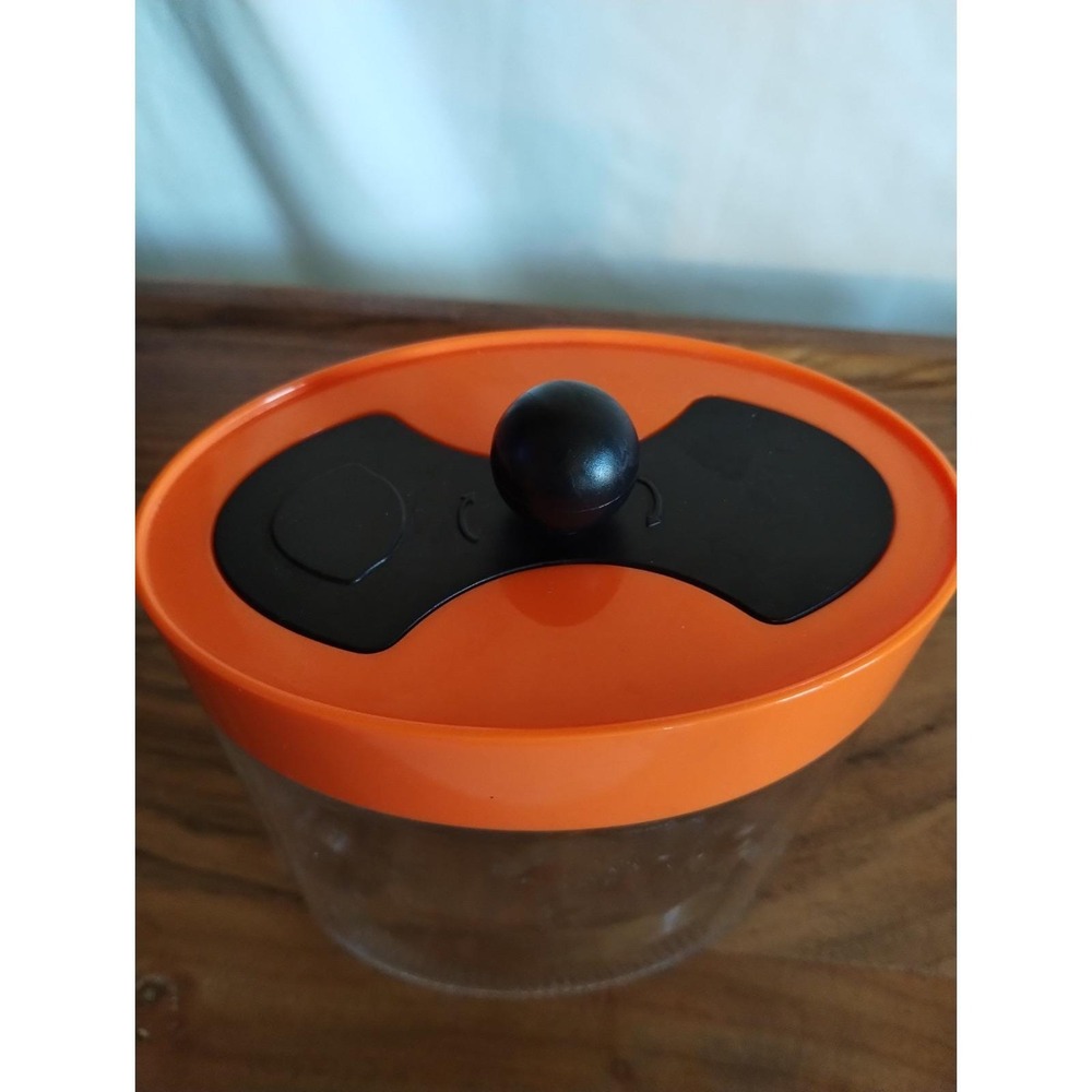 MCM VTG Canister With Orange Lid - Picture 3 of 5